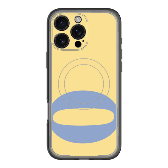スリムプロテクションプレミアムケース with MagSafe［ オリジナル - initial color - Q yellow ］