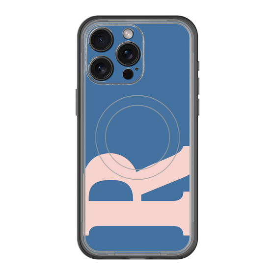 スリムプロテクションプレミアムケース with MagSafe［ オリジナル - initial color - R navy ］