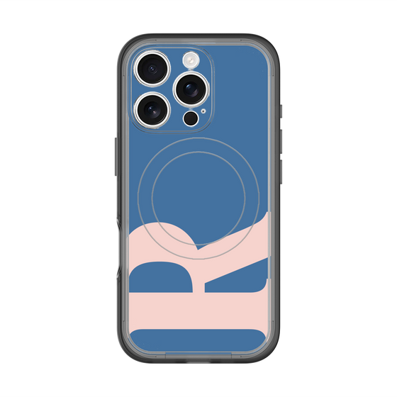 スリムプロテクションプレミアムケース with MagSafe［ オリジナル - initial color - R navy ］