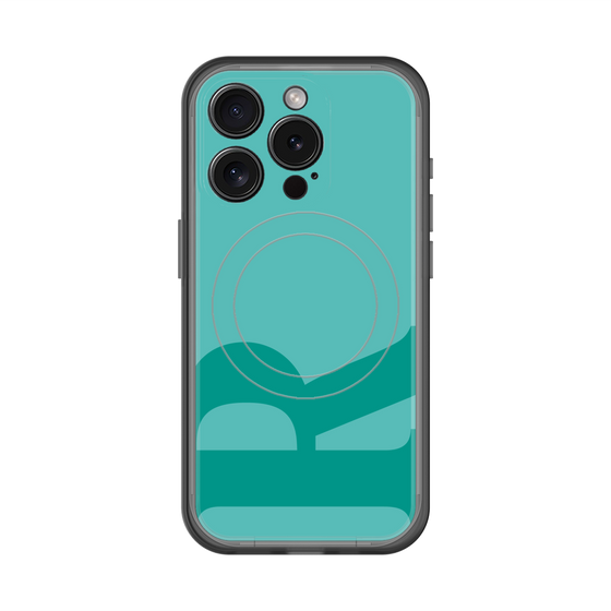 スリムプロテクションプレミアムケース with MagSafe［ オリジナル - initial color - R light green ］