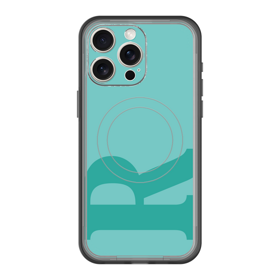 スリムプロテクションプレミアムケース with MagSafe［ オリジナル - initial color - R light green ］
