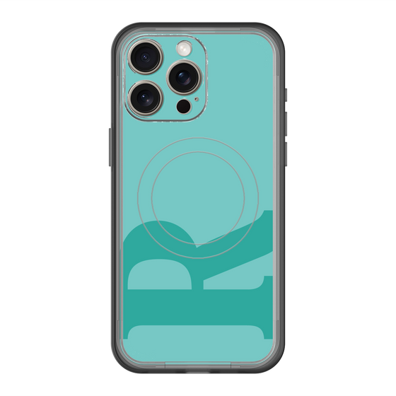 スリムプロテクションプレミアムケース with MagSafe［ オリジナル - initial color - R light green ］
