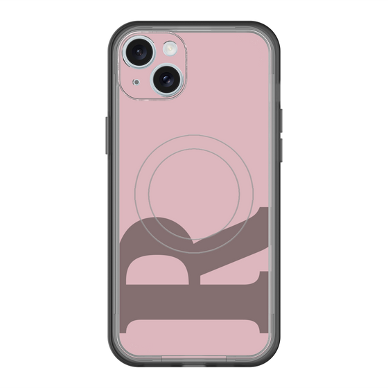 スリムプロテクションプレミアムケース with MagSafe［ オリジナル - initial color - R dusty pink ］