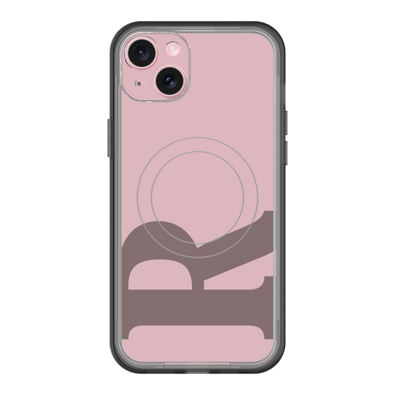 スリムプロテクションプレミアムケース with MagSafe［ オリジナル - initial color - R dusty pink ］