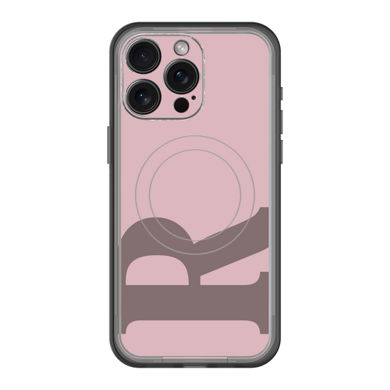 スリムプロテクションプレミアムケース with MagSafe［ オリジナル - initial color - R dusty pink ］