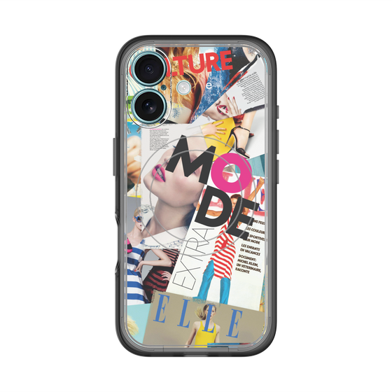 スリムプロテクションプレミアムケース with MagSafe［ ELLE - マガジン- カラー ］