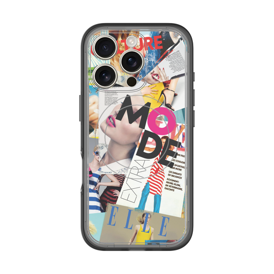 スリムプロテクションプレミアムケース with MagSafe［ ELLE - マガジン- カラー ］
