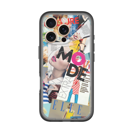 スリムプロテクションプレミアムケース with MagSafe［ ELLE - マガジン- カラー ］