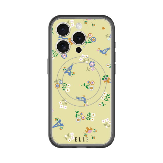 スリムプロテクションプレミアムケース with MagSafe［ ELLE - チャーミングパリ ］