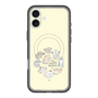 スリムプロテクションプレミアムケース with MagSafe［ こんにちは、いぬです - みんなそろって - ベージュ ］