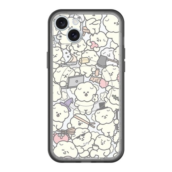 スリムプロテクションプレミアムケース with MagSafe［ もっさりもさお - もさもさ - クリア ］