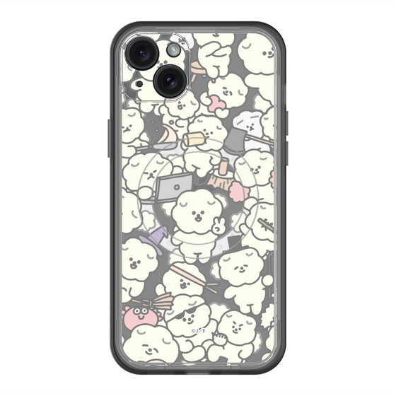 スリムプロテクションプレミアムケース with MagSafe［ もっさりもさお - もさもさ - クリア ］