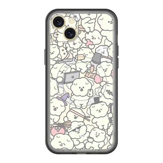 スリムプロテクションプレミアムケース with MagSafe［ もっさりもさお - もさもさ - クリア ］