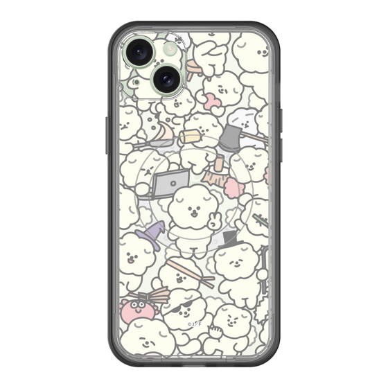 スリムプロテクションプレミアムケース with MagSafe［ もっさりもさお - もさもさ - クリア ］