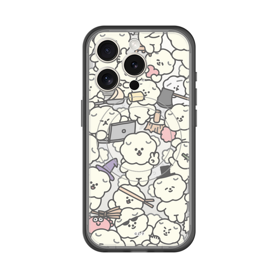 スリムプロテクションプレミアムケース with MagSafe［ もっさりもさお - もさもさ - クリア ］