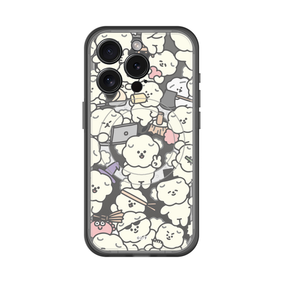スリムプロテクションプレミアムケース with MagSafe［ もっさりもさお - もさもさ - クリア ］