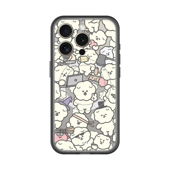 スリムプロテクションプレミアムケース with MagSafe［ もっさりもさお - もさもさ - クリア ］