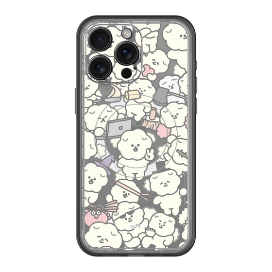 スリムプロテクションプレミアムケース with MagSafe［ もっさりもさお - もさもさ - クリア ］