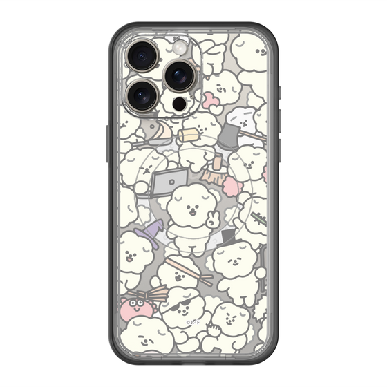 スリムプロテクションプレミアムケース with MagSafe［ もっさりもさお - もさもさ - クリア ］