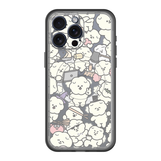 スリムプロテクションプレミアムケース with MagSafe［ もっさりもさお - もさもさ - クリア ］