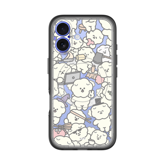 スリムプロテクションプレミアムケース with MagSafe［ もっさりもさお - もさもさ - クリア ］