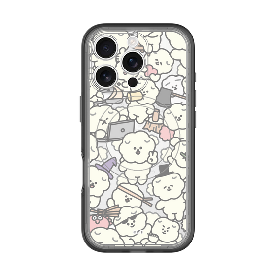 スリムプロテクションプレミアムケース with MagSafe［ もっさりもさお - もさもさ - クリア ］