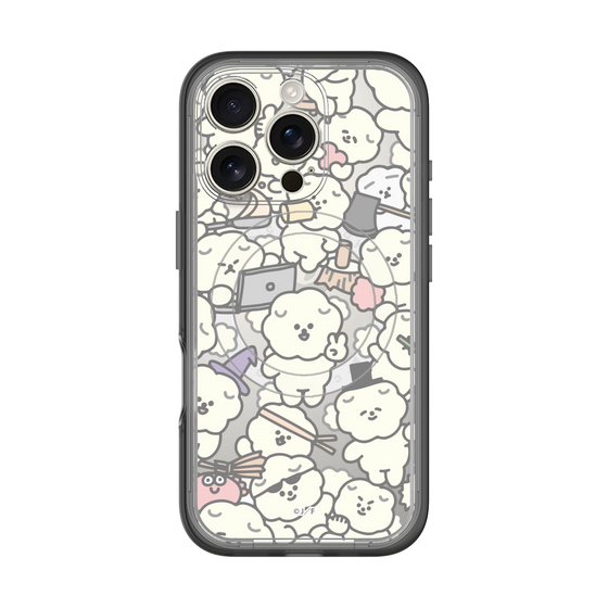 スリムプロテクションプレミアムケース with MagSafe［ もっさりもさお - もさもさ - クリア ］