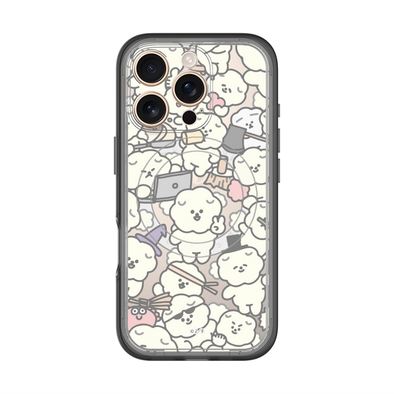 スリムプロテクションプレミアムケース with MagSafe［ もっさりもさお - もさもさ - クリア ］