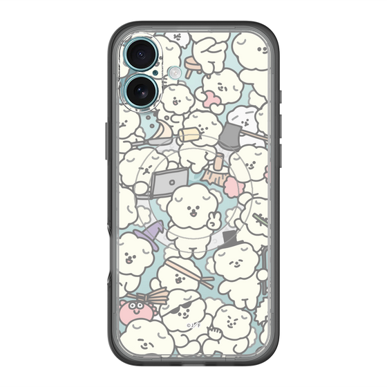 スリムプロテクションプレミアムケース with MagSafe［ もっさりもさお - もさもさ - クリア ］