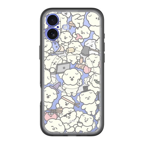 スリムプロテクションプレミアムケース with MagSafe［ もっさりもさお - もさもさ - クリア ］