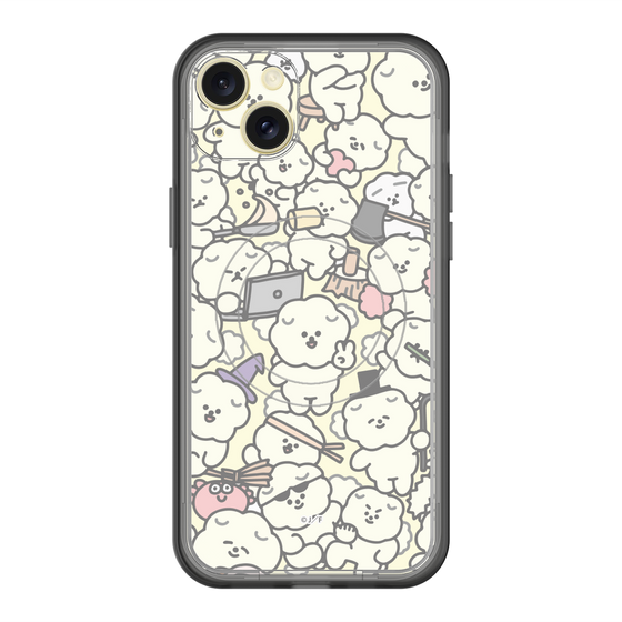 スリムプロテクションプレミアムケース with MagSafe［ もっさりもさお - もさもさ - ベージュ ］