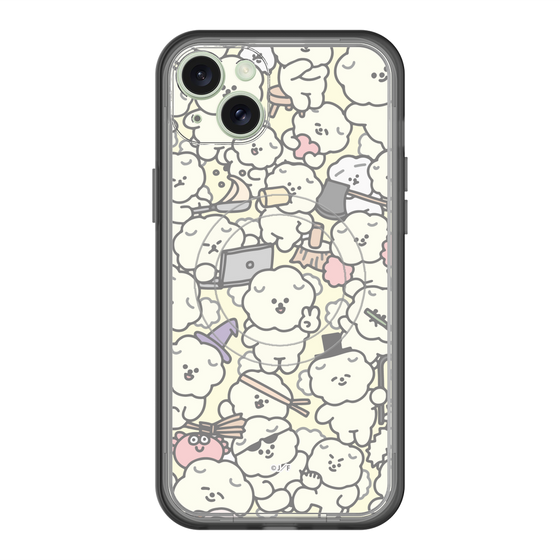 スリムプロテクションプレミアムケース with MagSafe［ もっさりもさお - もさもさ - ベージュ ］