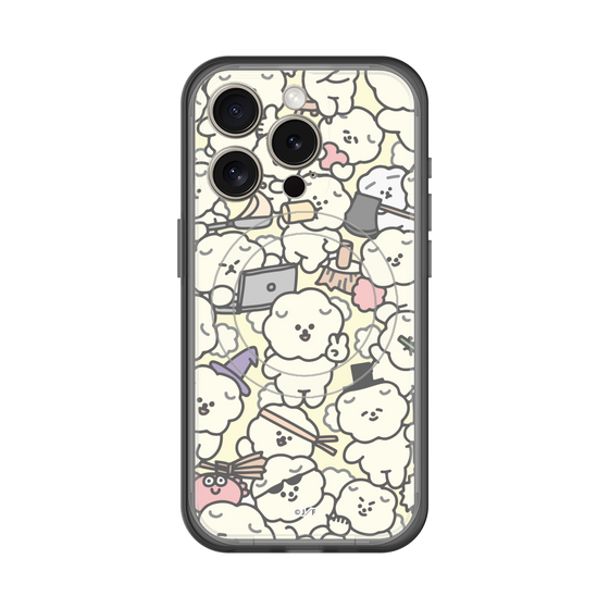 スリムプロテクションプレミアムケース with MagSafe［ もっさりもさお - もさもさ - ベージュ ］