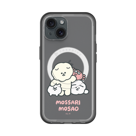 スリムプロテクションプレミアムケース with MagSafe［ もっさりもさお - みんないっしょ - クリア ］