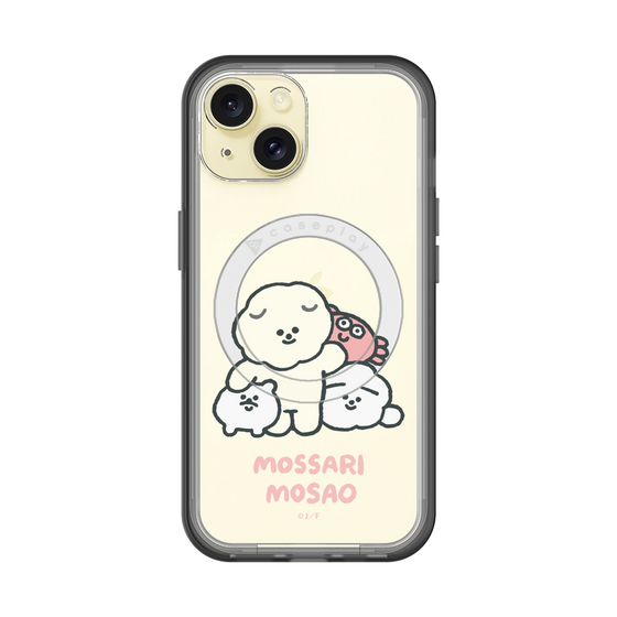 スリムプロテクションプレミアムケース with MagSafe［ もっさりもさお - みんないっしょ - クリア ］