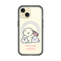 スリムプロテクションプレミアムケース with MagSafe［ もっさりもさお - みんないっしょ - クリア ］