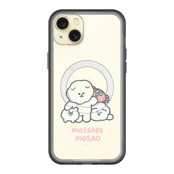 スリムプロテクションプレミアムケース with MagSafe［ もっさりもさお - みんないっしょ - クリア ］