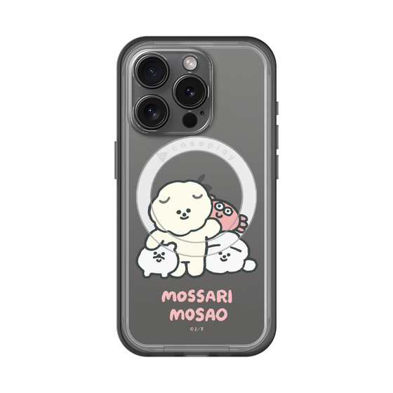 スリムプロテクションプレミアムケース with MagSafe［ もっさりもさお - みんないっしょ - クリア ］