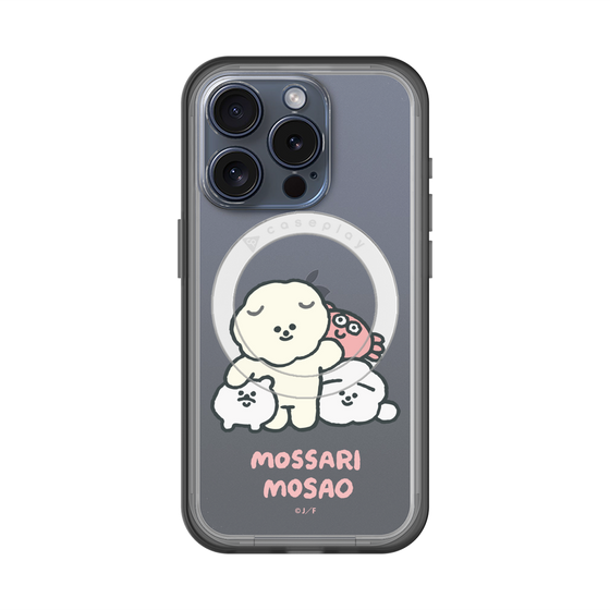 スリムプロテクションプレミアムケース with MagSafe［ もっさりもさお - みんないっしょ - クリア ］