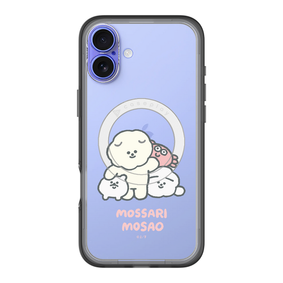 スリムプロテクションプレミアムケース with MagSafe［ もっさりもさお - みんないっしょ - クリア ］