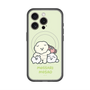 スリムプロテクションプレミアムケース with MagSafe［ もっさりもさお - みんないっしょ - グリーン ］