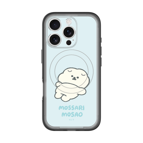 スリムプロテクションプレミアムケース with MagSafe［ もっさりもさお - 今日はもう何もしない ］