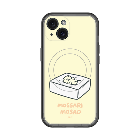 スリムプロテクションプレミアムケース with MagSafe［ もっさりもさお - おとうふマットレス ］