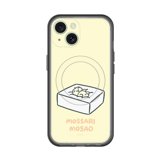 スリムプロテクションプレミアムケース with MagSafe［ もっさりもさお - おとうふマットレス ］
