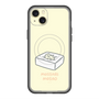 スリムプロテクションプレミアムケース with MagSafe［ もっさりもさお - おとうふマットレス ］
