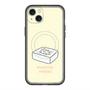 スリムプロテクションプレミアムケース with MagSafe［ もっさりもさお - おとうふマットレス ］
