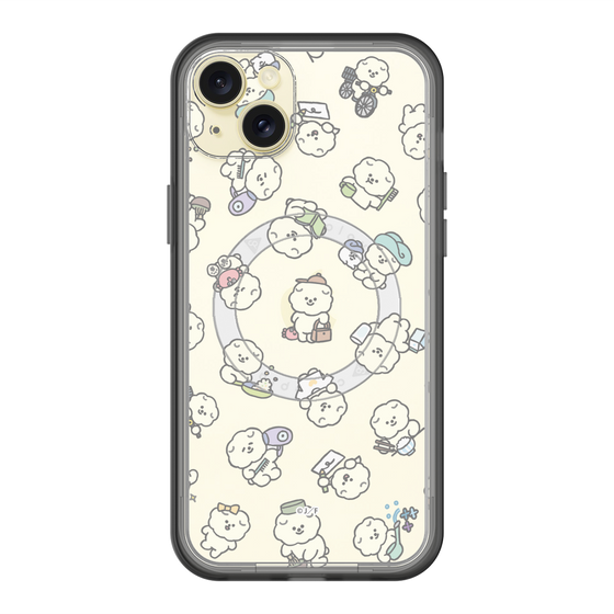 スリムプロテクションプレミアムケース with MagSafe［ もっさりもさお - もさおがいっぱい - クリア ］