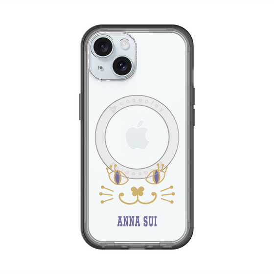 スリムプロテクションプレミアムケース with MagSafe［ ANNA SUI - フェイス - クリア ］