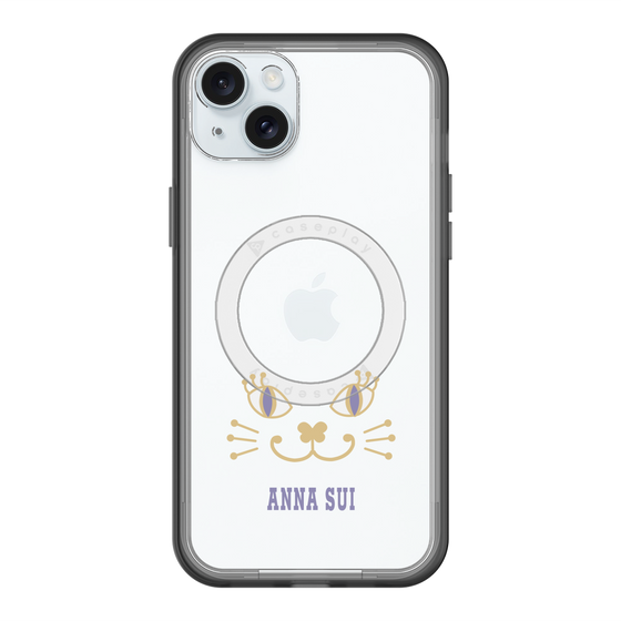 スリムプロテクションプレミアムケース with MagSafe［ ANNA SUI - フェイス - クリア ］