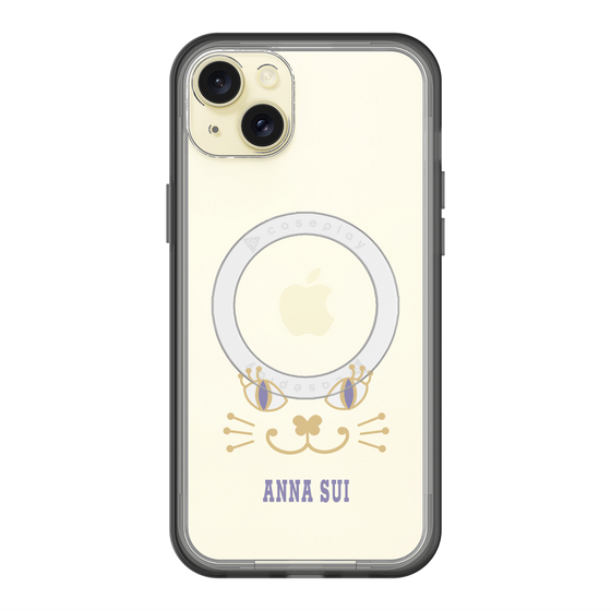 スリムプロテクションプレミアムケース with MagSafe［ ANNA SUI - フェイス - クリア ］